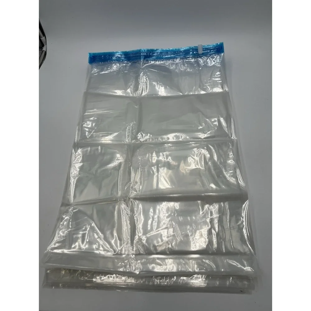 Lot of 12 Roll Up Travel Compression Storage Bags Reusable Space Saver 16x24